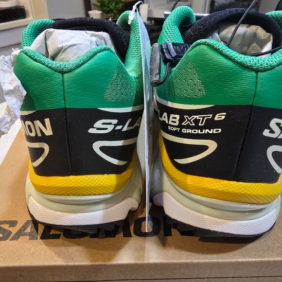 Salomon XT-6 Men's Bright Green Sulphur 475831 Hiking Trail Mens Size 13 NEW - Picture 4 of 15